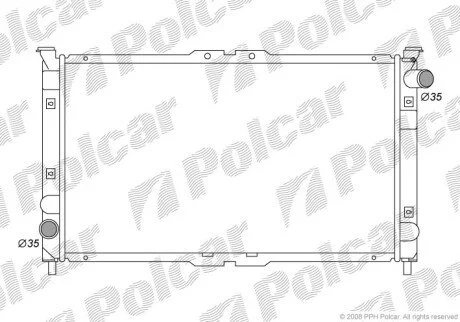 Радіатори охолодження Polcar 457708-1