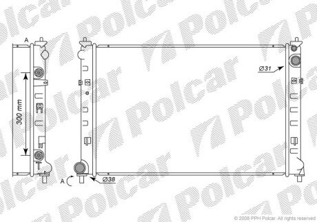 Радиаторы охлаждения Polcar 457908-2