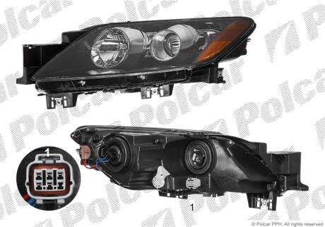 Фара основная правая H7, HB3 Polcar 458110-1UA