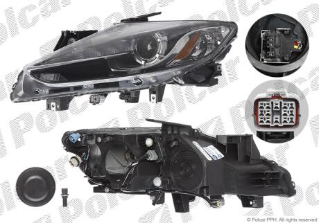 Фара основная Polcar 45K109-1