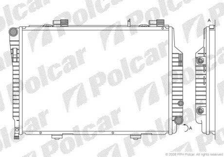 Радіатори охолодження Polcar 50020801 (фото 1)