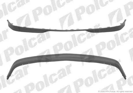 Спойлер переднего бампера Polcar 500225