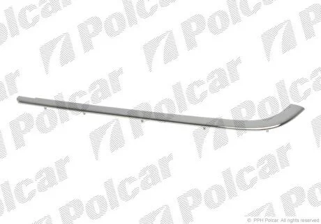 Молдинг бампера лівий Polcar 500296-5