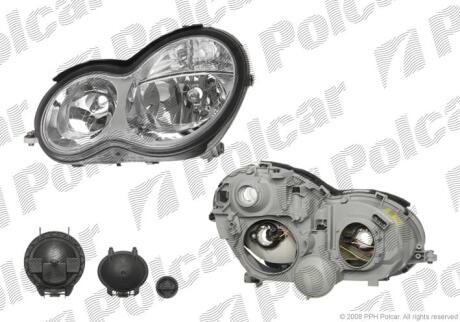 Фара основная левая H7, PY21W, W5W Polcar 5003092U