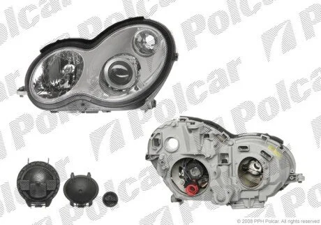 Фара основная левая D2S, H7 Polcar 5003093E