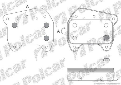 Радиаторы масла Polcar 5003L8-1