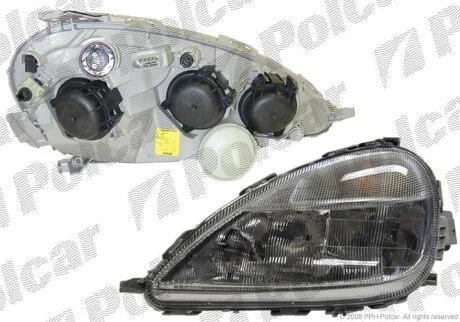 Фара основна ліва H1, H7, PY21W, W5W Polcar 5005090E