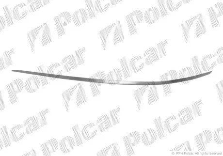 Молдинг бампера левый Polcar 500607-5