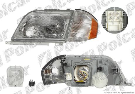 Фара основная Polcar 5008101U