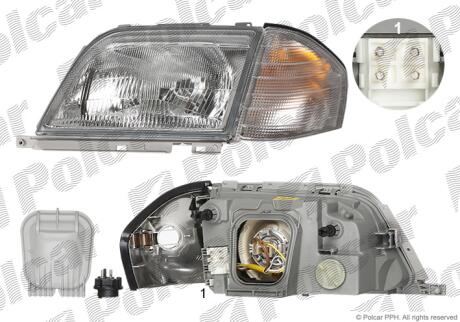Фара основная Polcar 5008102U