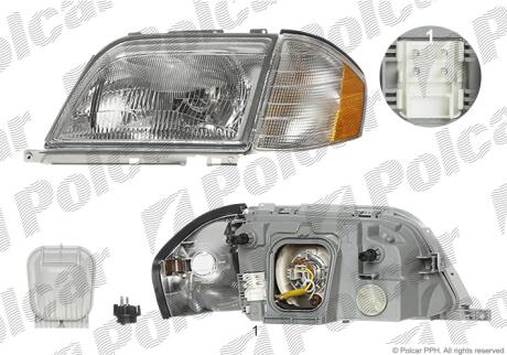 Фара основная Polcar 500810-U