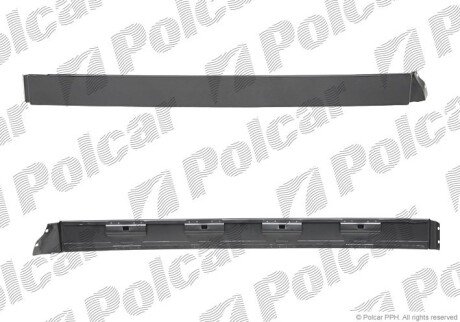 Защита направляющей раздвижной двери правая Polcar 501284-8