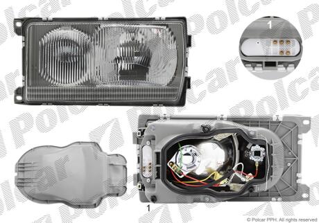 Фара основная Polcar 501309-E
