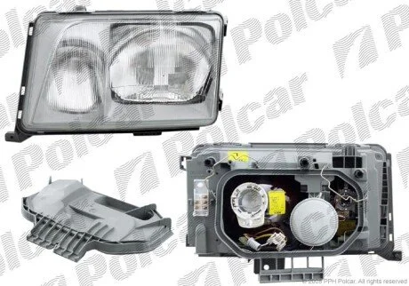 Фара основна ліва H3, H4, PY21W, T4W ​​ Polcar 5014092E