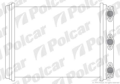 Радіатор обігрівача Polcar 5014N8-1 (фото 1)