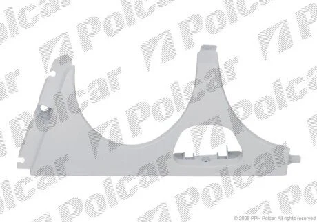 Накладка під фару (вія) правий Polcar 501506-4