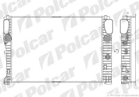 Радіатори охолодження Polcar 501608-4