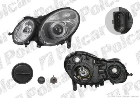 Фара основная Polcar 501609-H
