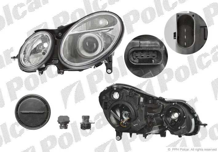 Фара основна права H7, PY21W, W5W Polcar 501610-E (фото 1)