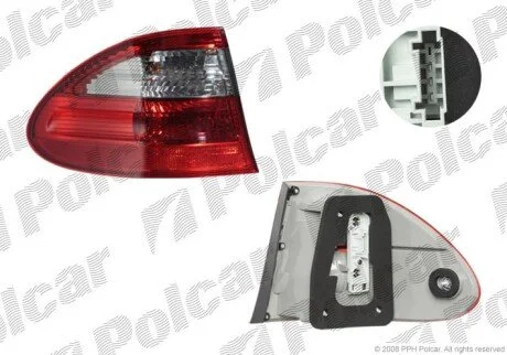 Ліхтар задній ліворуч зовнішній Polcar 5016875X