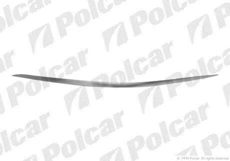 Молдинг бампера прав Polcar 501707-6