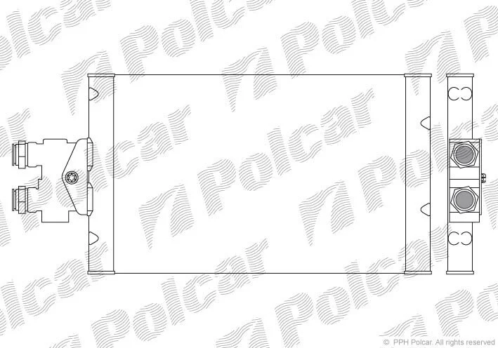 Радиатор масляный Polcar 5017L81X (фото 1)