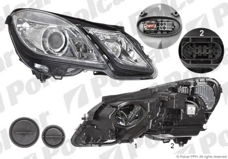 Фара основна права D1S, H7, LED Polcar 5018101H