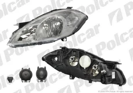 Фара основная левая H7, PY21W, W5W Polcar 5021090E