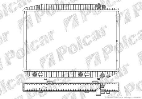 Радіатори охолодження Polcar 502608-4