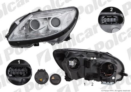 Фара основная Polcar 502910-U