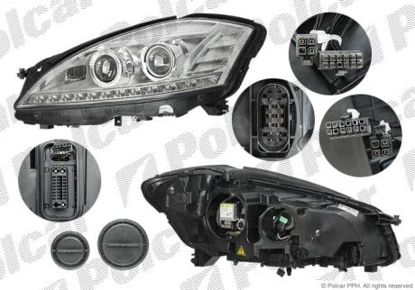 Фара основна ліва D1S, H7 Polcar 5032091U