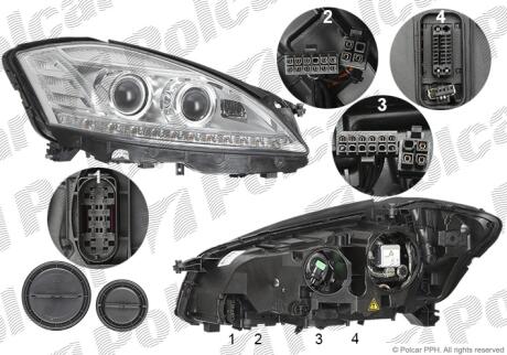 Фара основна права D1S, H11 Polcar 5032103U