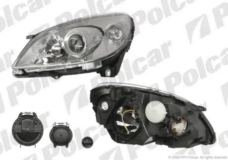 Фара основна ліва H7, PY21W, W5W Polcar 5035090E