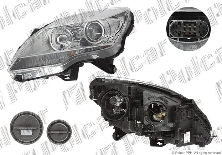 Фара основная левая H7 Polcar 503709-U (фото 1)