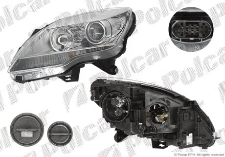Фара основна ліва H7 Polcar 503709-U