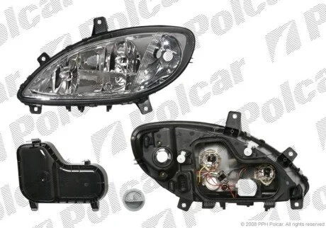 Фара основна права H7, PY21W, W5W Polcar 504010-H