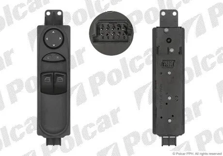 Блок кнопок склопідіймача Polcar 5040P-70