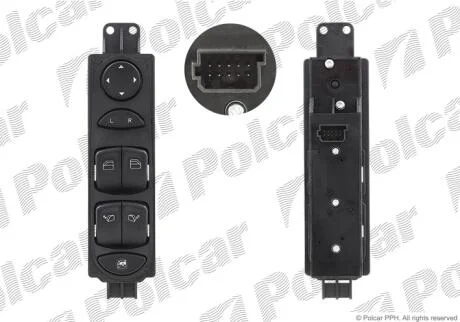 Блок кнопок стеклоподъемников Polcar 5040P-73