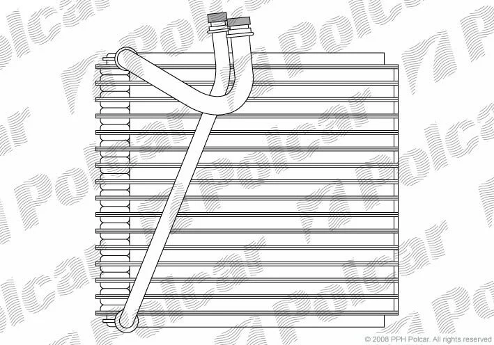 Испаритель кондиционера Polcar 5044P8-1 (фото 1)