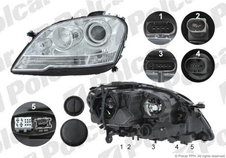 Фара основная Polcar 5045096E