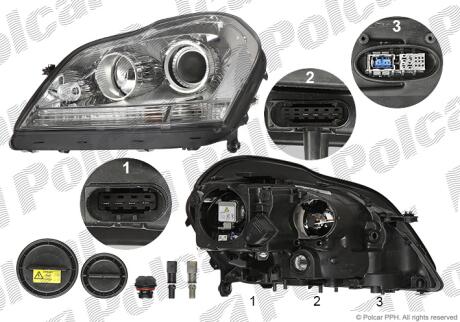 Фара основна Polcar 5048091H
