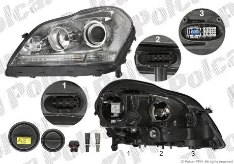Фара основна Polcar 5048091H