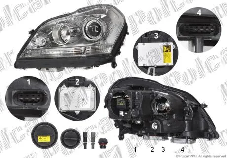 Фара основна Polcar 5048092H