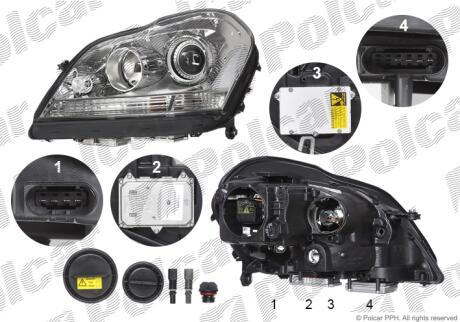 Фара основна Polcar 5048102H