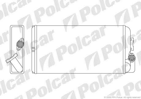 Радиатор отопителя Polcar 5053N8-1