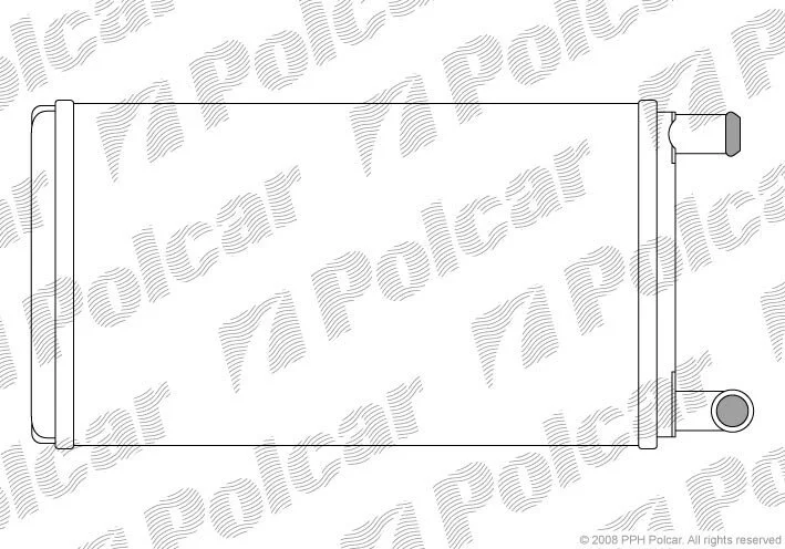 Радіатор обігрівача салону Polcar 5061N8-1 (фото 1)