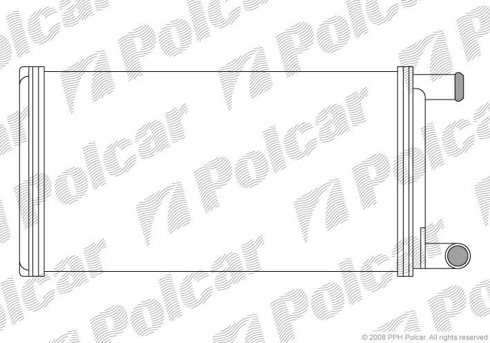 Радіатор обігрівача салону Polcar 5061N8-2 (фото 1)