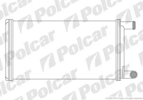 Радіатор обігрівача салону Polcar 5061N8-2