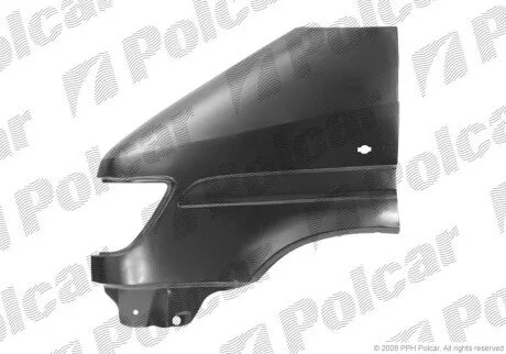Крыло спереди справа с отверстием для поворотника Polcar 506202-1