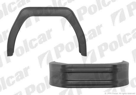 Крыло заднее левый=правый Polcar 5062BLUN